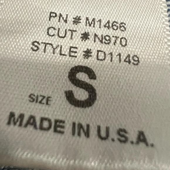 Vibrant MIU Distressed Denim 3/4 Sleeve High Low Dress.‎ Size Small. NWT. - Picture 11 of 12